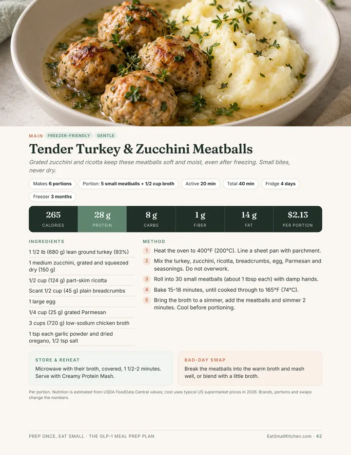 Recipes with full macros page from the book